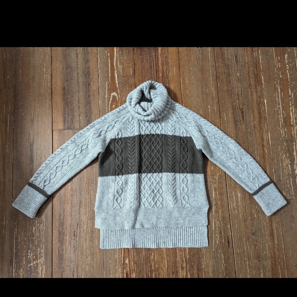 Madewell Cityblock chunky turtleneck sweater women's size M